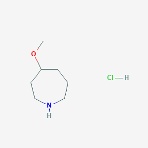 molecular formula C7H16ClNO B2443605 4-Methoxyazepane hydrochloride CAS No. 1071594-49-4; 1408076-34-5