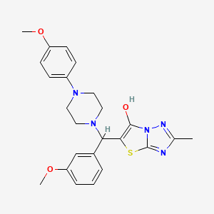 5-((3-Methoxyphenyl)(4-(4-methoxyphenyl)piperazin-1-yl)methyl)-2-methylthiazolo[3,2-b][1,2,4]triazol-6-ol