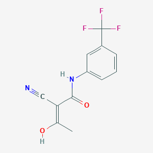 2-cyano-3-hydroxy-N-[3-(trifluoromethyl)phenyl]-2-butenamide