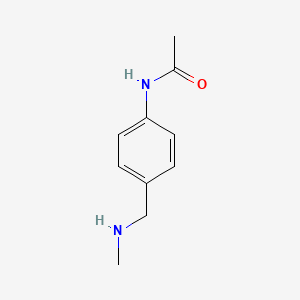 molecular formula C10H14N2O B2443621 N-{4-[(甲基氨基)甲基]苯基}乙酰胺 CAS No. 65542-25-8