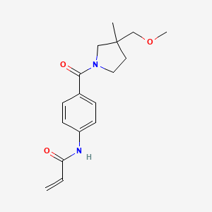 N-[4-[3-(Methoxymethyl)-3-methylpyrrolidine-1-carbonyl]phenyl]prop-2-enamide