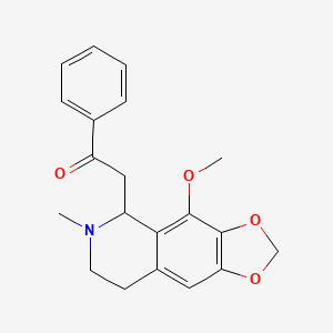 2-(4-Methoxy-6-methyl-5,6,7,8-tetrahydro-[1,3]dioxolo[4,5-g]isoquinolin-5-yl)-1-phenylethanone