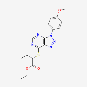 ethyl 2-((3-(4-methoxyphenyl)-3H-[1,2,3]triazolo[4,5-d]pyrimidin-7-yl)thio)butanoate