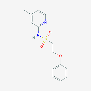 molecular formula C14H16N2O3S B2443673 N-(4-methylpyridin-2-yl)-2-phenoxyethanesulfonamide CAS No. 1351605-02-1