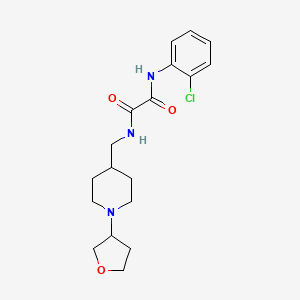 N1-(2-chlorophenyl)-N2-((1-(tetrahydrofuran-3-yl)piperidin-4-yl)methyl)oxalamide