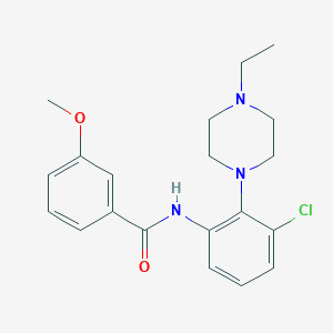 N-[3-chloro-2-(4-ethylpiperazin-1-yl)phenyl]-3-methoxybenzamide