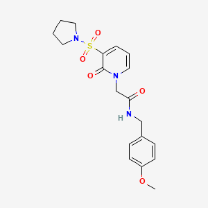 N-(4-methoxybenzyl)-2-(2-oxo-3-(pyrrolidin-1-ylsulfonyl)pyridin-1(2H)-yl)acetamide