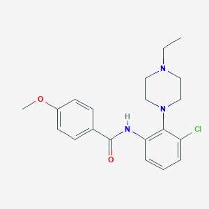 N-[3-chloro-2-(4-ethylpiperazin-1-yl)phenyl]-4-methoxybenzamide