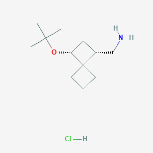 [(1S,3R)-3-[(2-Methylpropan-2-yl)oxy]spiro[3.3]heptan-1-yl]methanamine;hydrochloride
