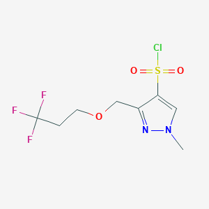 1-methyl-3-[(3,3,3-trifluoropropoxy)methyl]-1H-pyrazole-4-sulfonyl chloride