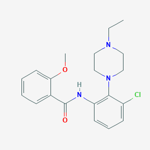 molecular formula C20H24ClN3O2 B244371 N-[3-chloro-2-(4-ethylpiperazin-1-yl)phenyl]-2-methoxybenzamide 