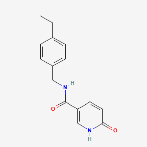 molecular formula C15H16N2O2 B2443726 N-(4-乙基苄基)-6-氧代-1,6-二氢吡啶-3-甲酰胺 CAS No. 1252857-28-5