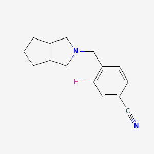 4-(3,3a,4,5,6,6a-Hexahydro-1H-cyclopenta[c]pyrrol-2-ylmethyl)-3-fluorobenzonitrile