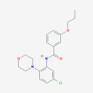 N-(5-chloro-2-morpholin-4-ylphenyl)-3-propoxybenzamide