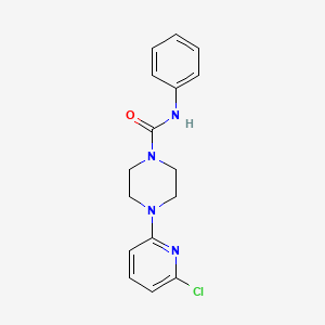 molecular formula C16H17ClN4O B2443740 4-(6-chloropyridin-2-yl)-N-phenylpiperazine-1-carboxamide CAS No. 338778-03-3