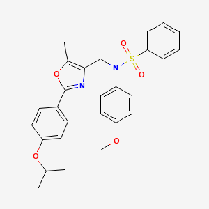 molecular formula C27H28N2O5S B2443745 1-[(4-氟-3-甲氧基-1-苯并噻吩-2-基)羰基]-4-(2-甲苯基)哌嗪 CAS No. 1251698-91-5