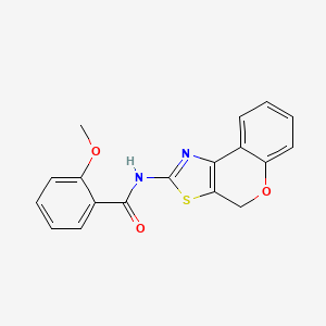 molecular formula C18H14N2O3S B2443749 N-(4H-chromeno[4,3-d]thiazol-2-yl)-2-methoxybenzamide CAS No. 681157-42-6