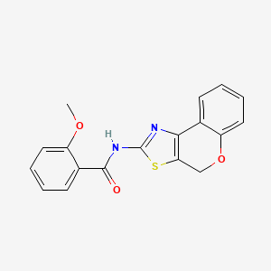 molecular formula C18H14N2O3S B2443749 N-(4H-chromeno[4,3-d]噻唑-2-基)-2-甲氧基苯甲酰胺 CAS No. 681157-42-6