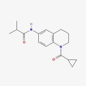 N-(1-(cyclopropanecarbonyl)-1,2,3,4-tetrahydroquinolin-6-yl)isobutyramide