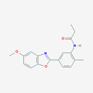 N-[5-(5-methoxy-1,3-benzoxazol-2-yl)-2-methylphenyl]propanamide