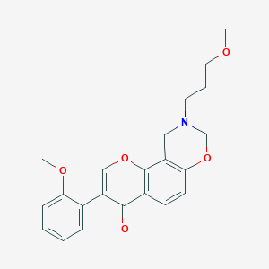 3-(2-methoxyphenyl)-9-(3-methoxypropyl)-9,10-dihydrochromeno[8,7-e][1,3]oxazin-4(8H)-one