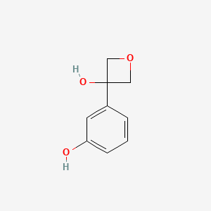 molecular formula C9H10O3 B2443766 3-(3-Hydroxyphenyl)oxetan-3-ol CAS No. 1379811-99-0