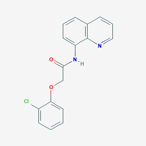 molecular formula C17H13ClN2O2 B244377 2-(2-chlorophenoxy)-N-quinolin-8-ylacetamide 