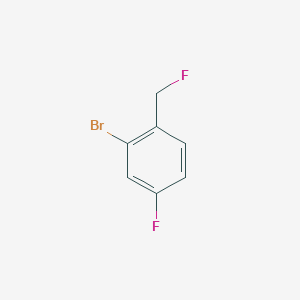 molecular formula C7H5BrF2 B2443785 2-Bromo-4-fluoro-1-(fluoromethyl)benzene CAS No. 1823057-15-3
