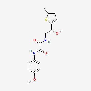 N1-(2-methoxy-2-(5-methylthiophen-2-yl)ethyl)-N2-(4-methoxyphenyl)oxalamide
