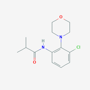 molecular formula C14H19ClN2O2 B244379 N-(3-chloro-2-morpholin-4-ylphenyl)-2-methylpropanamide 