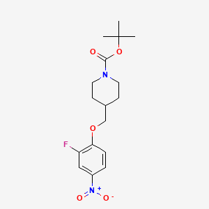 tert-Butyl 4-[(2-fluoro-4-nitrophenoxy)methyl]piperidine-1-carboxylate