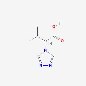 molecular formula C7H11N3O2 B2443801 3-甲基-2-(4H-1,2,4-三唑-4-基)丁酸 CAS No. 1247634-81-6