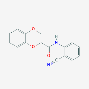 molecular formula C16H12N2O3 B2443807 N-(2-cyanophenyl)-2,3-dihydro-1,4-benzodioxine-2-carboxamide CAS No. 681170-43-4