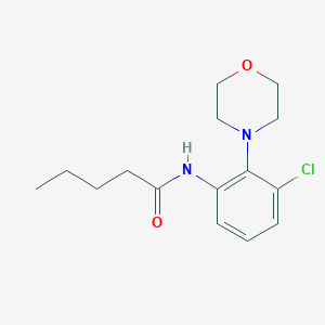 molecular formula C15H21ClN2O2 B244381 N-(3-chloro-2-morpholin-4-ylphenyl)pentanamide 