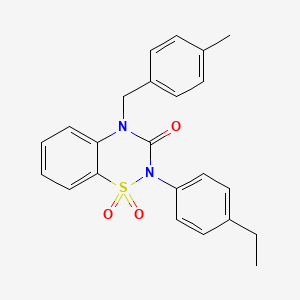 2-(4-ethylphenyl)-4-(4-methylbenzyl)-2H-1,2,4-benzothiadiazin-3(4H)-one 1,1-dioxide