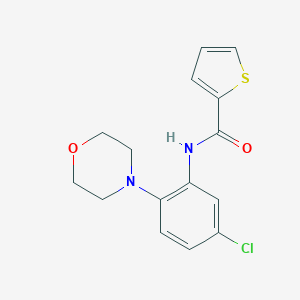 molecular formula C15H15ClN2O2S B244383 N-(5-chloro-2-morpholin-4-ylphenyl)thiophene-2-carboxamide 