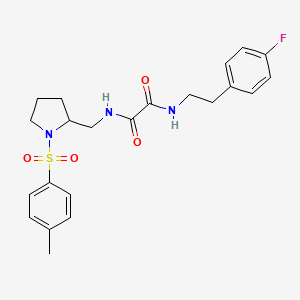 N1-(4-fluorophenethyl)-N2-((1-tosylpyrrolidin-2-yl)methyl)oxalamide