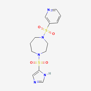 1-((1H-imidazol-4-yl)sulfonyl)-4-(pyridin-3-ylsulfonyl)-1,4-diazepane