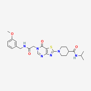 molecular formula C24H30N6O4S B2443840 3-氨基-4-(1,4-二氧杂-8-氮杂螺[4.5]癸-8-基)-N-丙基苯甲酰胺 CAS No. 1251699-16-7