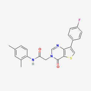 N-(2,4-dimethylphenyl)-2-[7-(4-fluorophenyl)-4-oxothieno[3,2-d]pyrimidin-3(4H)-yl]acetamide