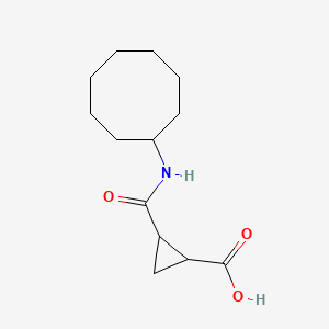 molecular formula C13H21NO3 B2443849 2-(cyclooctylcarbamoyl)cyclopropane-1-carboxylic Acid CAS No. 956324-19-9