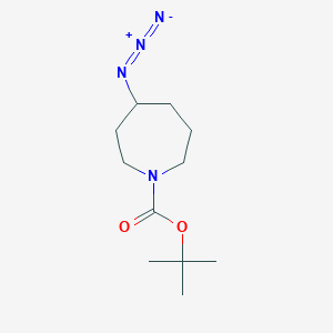 molecular formula C11H20N4O2 B2443858 叔丁基4-叠氮代氮杂环戊烷-1-羧酸酯 CAS No. 2377032-97-6