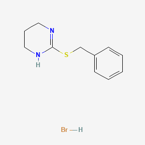 molecular formula C11H15BrN2S B2443869 2-(Benzylsulfanyl)-1,4,5,6-tetrahydropyrimidine-hydrabromide CAS No. 135276-86-7