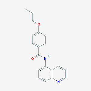 molecular formula C19H18N2O2 B244387 4-propoxy-N-(5-quinolinyl)benzamide 