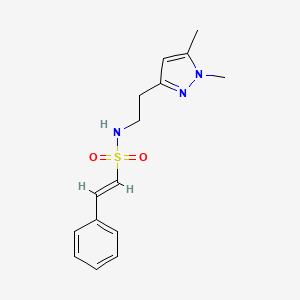 (E)-N-[2-(1,5-dimethyl-1H-pyrazol-3-yl)ethyl]-2-phenylethene-1-sulfonamide