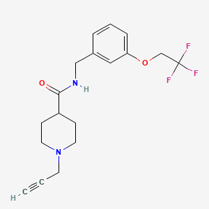 1-(prop-2-yn-1-yl)-N-{[3-(2,2,2-trifluoroethoxy)phenyl]methyl}piperidine-4-carboxamide
