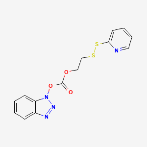1H-Benzo[d][1,2,3]triazol-1-yl (2-(pyridin-2-yldisulfanyl)ethyl) carbonate