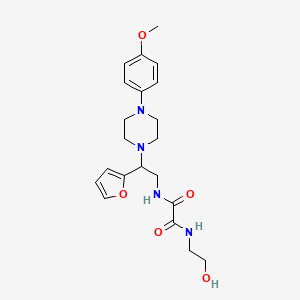 N1-(2-(furan-2-yl)-2-(4-(4-methoxyphenyl)piperazin-1-yl)ethyl)-N2-(2-hydroxyethyl)oxalamide