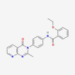 2-ethoxy-N-[4-(2-methyl-4-oxopyrido[2,3-d]pyrimidin-3-yl)phenyl]benzamide