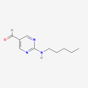 2-(Pentylamino)pyrimidine-5-carbaldehyde